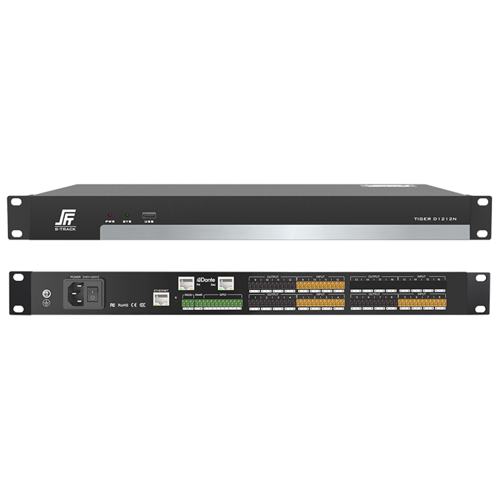 Dante 12 in 12 Out Network Audio Processor