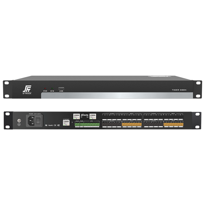 Dante 8 in 8 Out Network Audio Processor